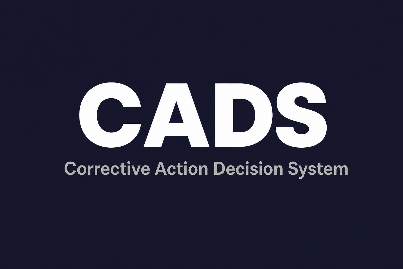 CADS: incident workspace with case input and decision history